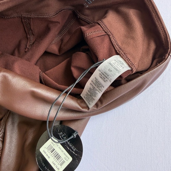 Aerie Real Luxe Brown Faux Leather Leggings - Picture 8 of 8
